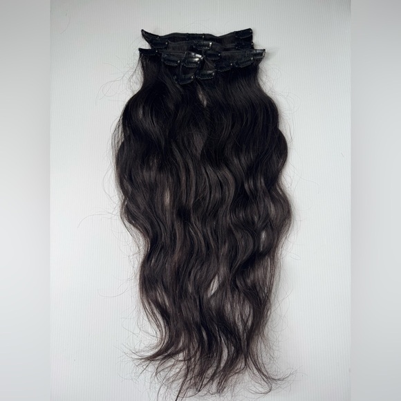 Other - 100% Human hair 22 in Natural black  Clip ins hair extensions